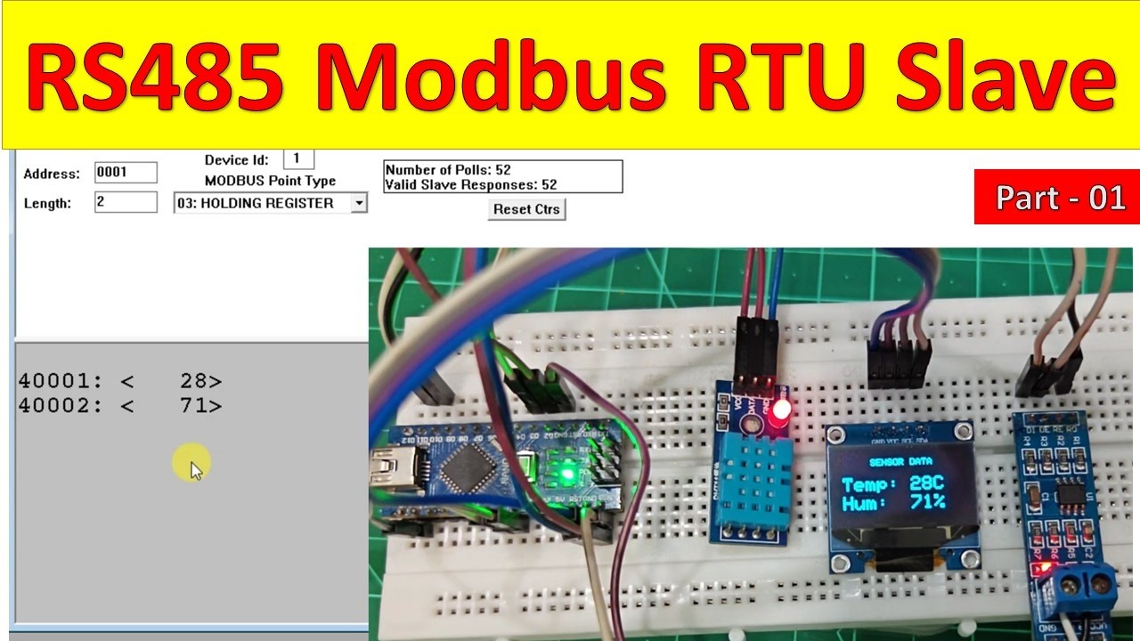 Industrial Communication with Arduino | Modbus RTU Slave Tutorial