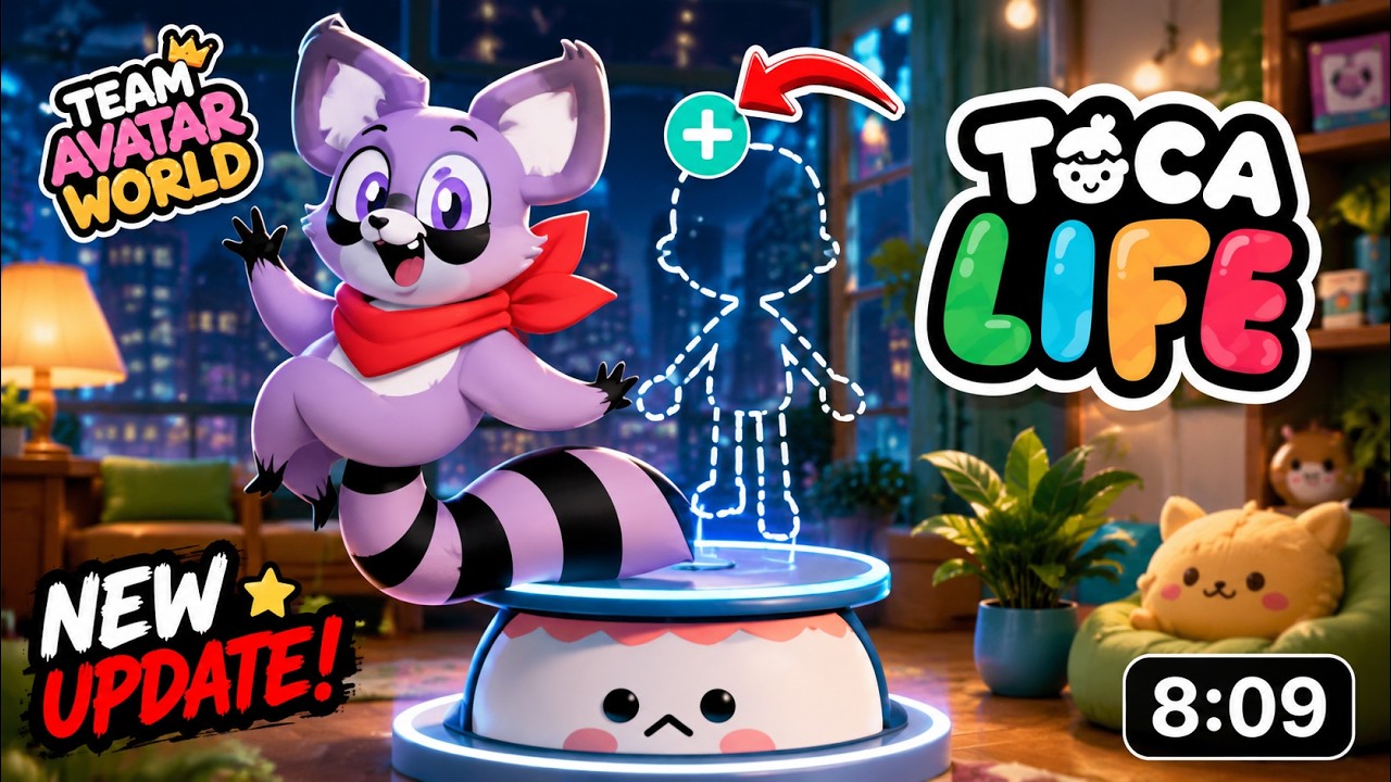 Енот Рэмбли в Тока-Бока 🦝🎮 Парк Индиго: Глава 2 Создание персонажа