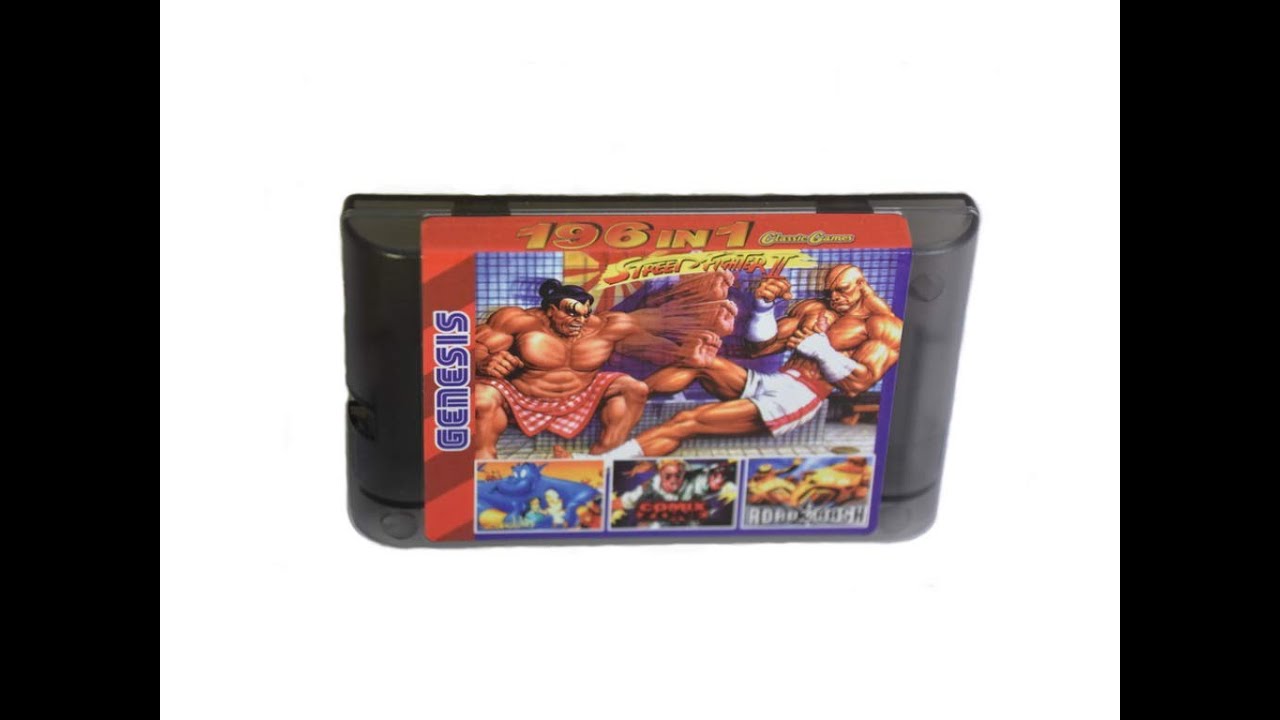 Super games 196 in 1 Sega Genesis Mega Drive 16 Bit Multi Cartridge