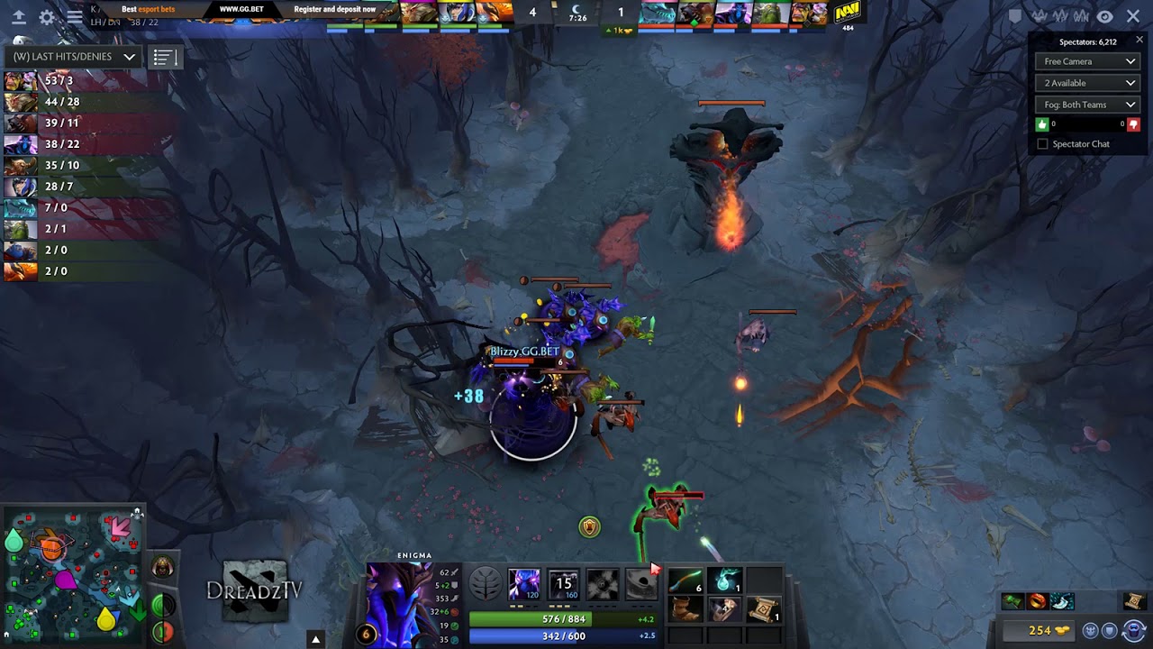 Dread's stream | Dota 2 - Dream League - Espada vs Navi / Nature's Prophet | 25.09.2018