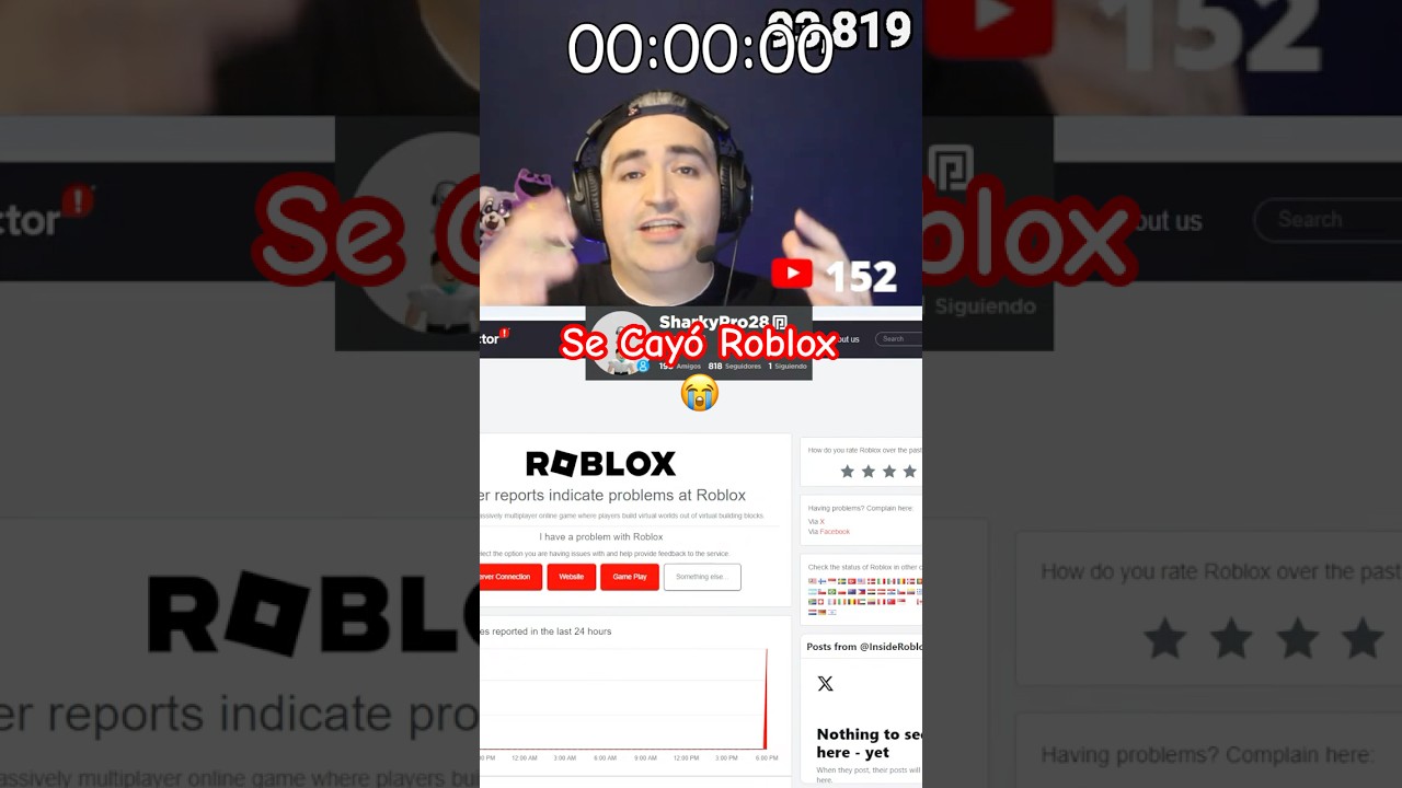 Se Cay&oacute; Roblox 😭🥲 #roblox #robloxdown #robloxdirecto #robloxenvivo #robloxshorts