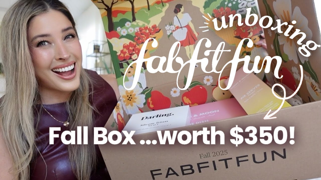 THE BEST SUBSCRIPTION BOX UNBOXING : FABFITFUN FALL 2025 🤎 WORTH $350!!! Plus Discount Codes 🍂☕️🧺