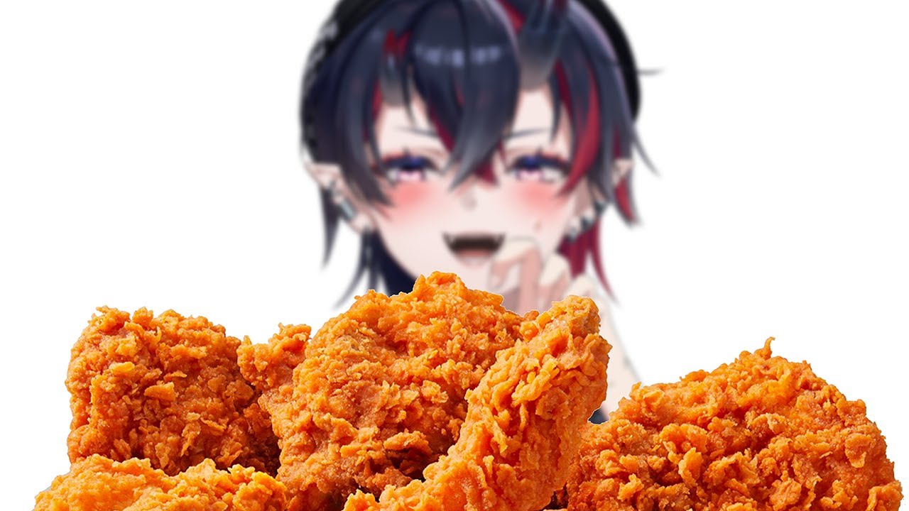 【実写カメラ】味覚障害完治したからぼくがレッドホットチキン食べるとこ見てて…♡【龍ヶ崎リン / ななしいんく】
