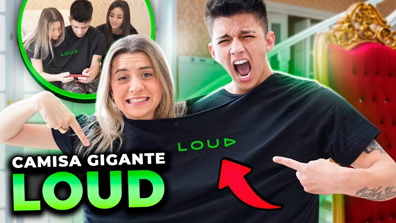 GRUDADOS?! ELES USARAM UMA CAMISA GIGANTE POR 24H NA LOUD!!
