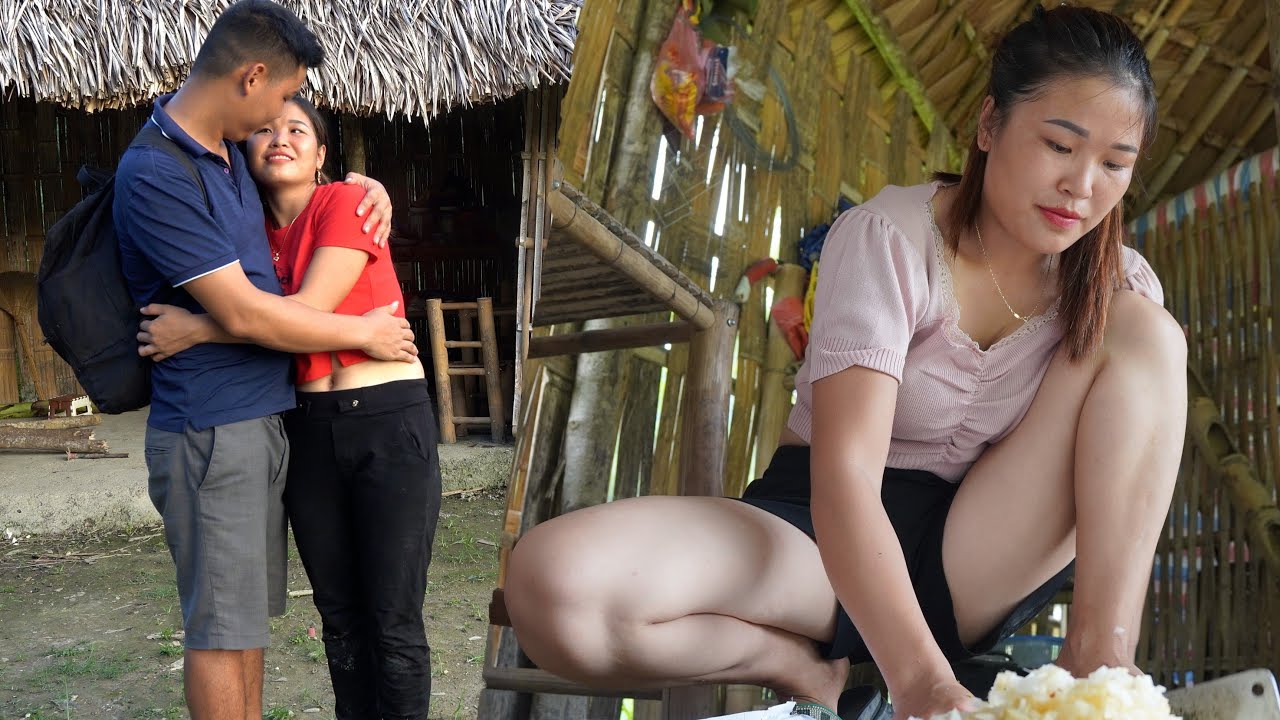 What a surprise when my boyfriend suddenly came back.| harvesting fruit to sell