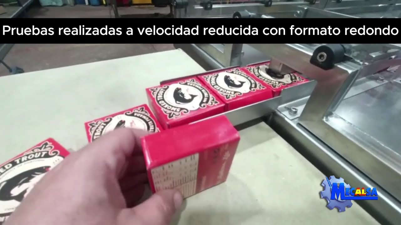 Estuchadora enfajadora individual formato redondo tipo MC ETH100
