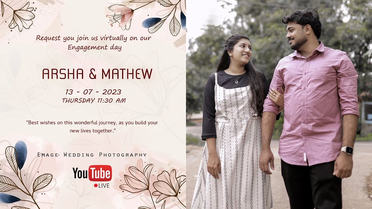 Arsha & Mathew |  Engagement Ceremony  |  Marthoma Church Parish Hall, Mannady  | 13.07.2023