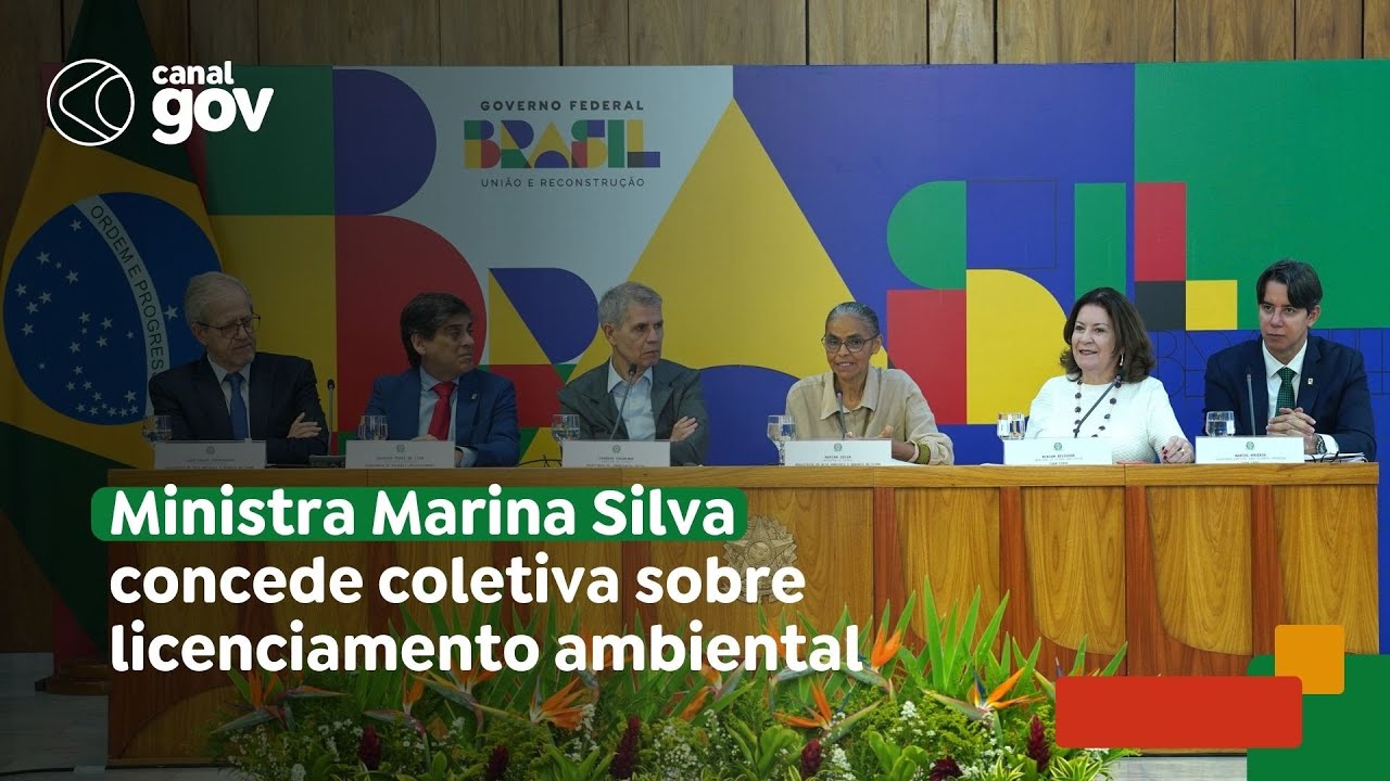 🔴 Ministra Marina Silva concede coletiva sobre licenciamento ambiental