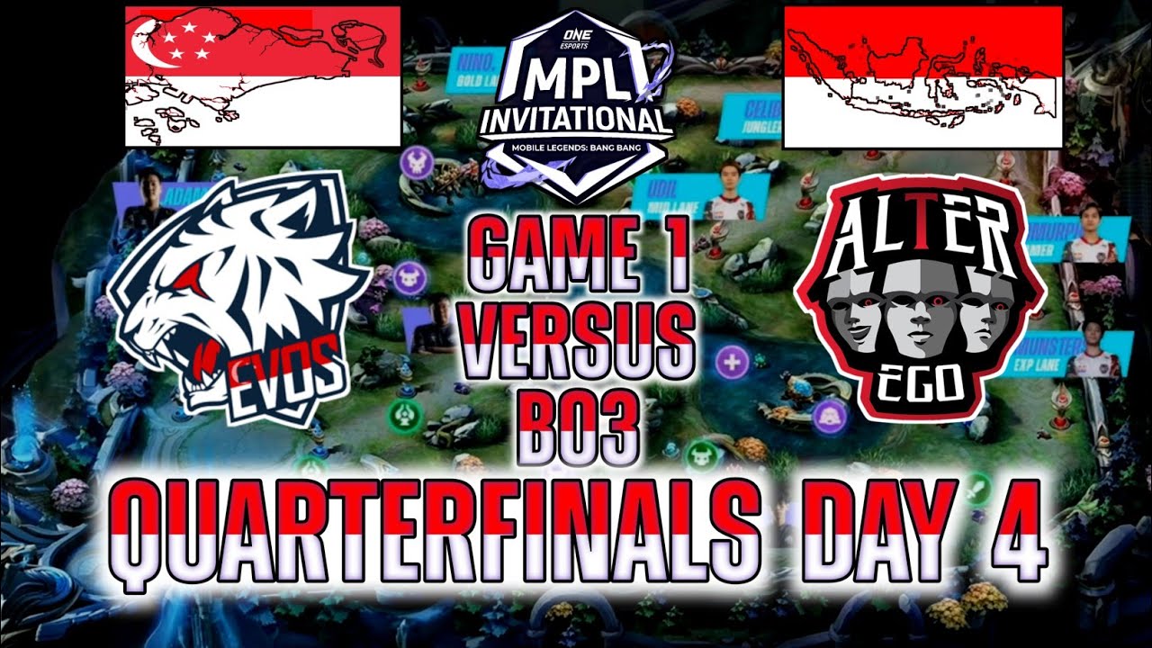 MPLI - EVOS SG VS ALTER EGO [GAME 1] MPL INVITATIONAL 2021 QUARTERFINALS DAY 4 | ENGLISH