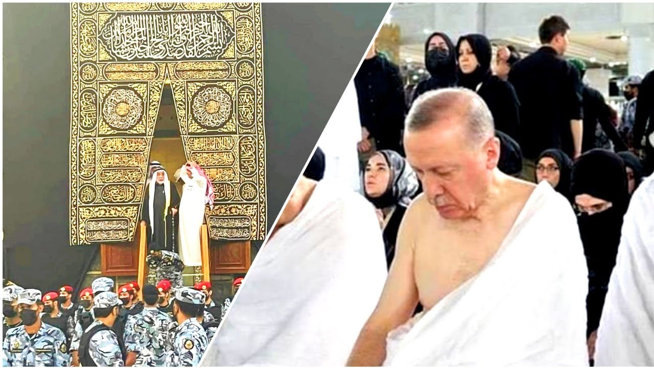 Khana Kaba door Open | Turkish president Recep Tayyip Erdogan Makkah Live Video
