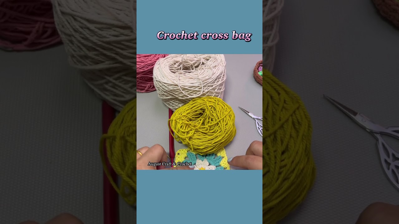Crochet crossbody bag. #crochet #diycroch&ecirc; #crochetbag #easycrochet #howtocrochet