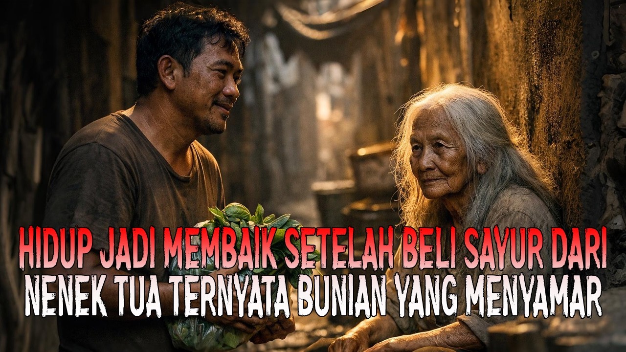 kisah nyata !! HIDUP JADI MEMBAIK SETELAH BELI SAYUR DARI NENEK TUA TERNYATA BUNIAN YANG  MENYAMAR