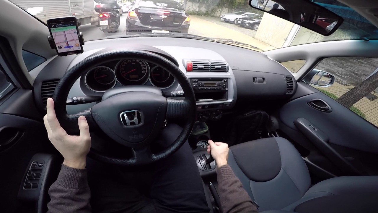 Honda Fit 2004 CVT 1.4 Test Drive Onboard POV GoPro + Comentários