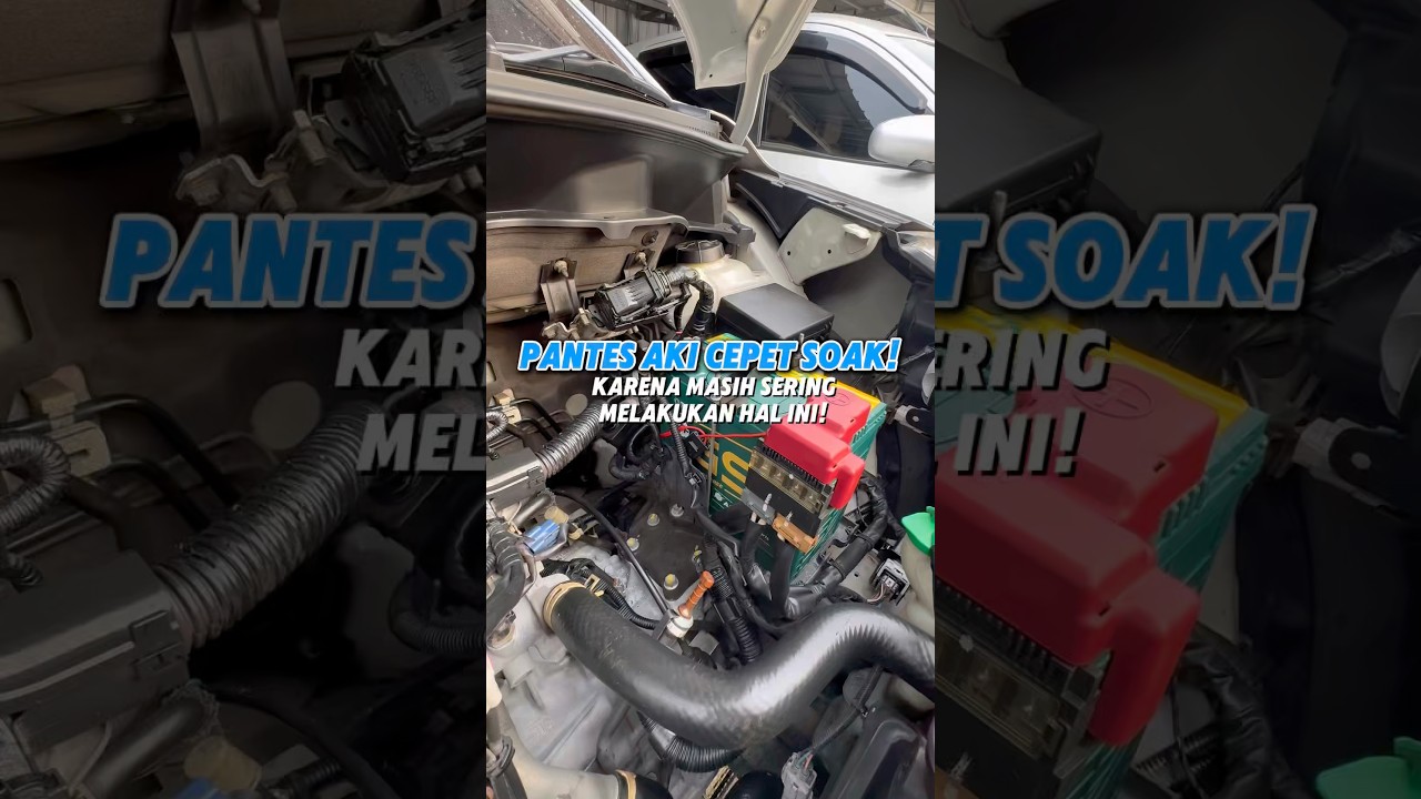Aki cepet soak?! Kebiasaan sepele kaya gini yang jadi penyebabnya🧐#fyp #aki #otomotif #mobil