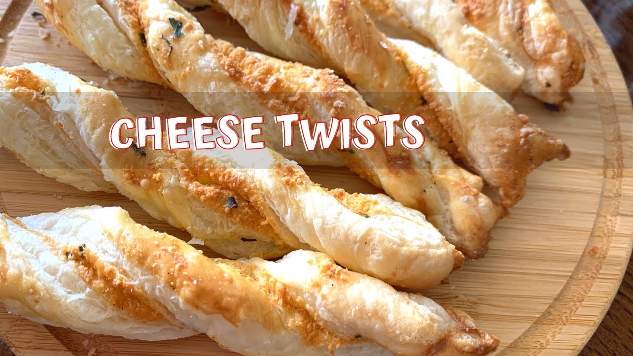 Easy Puff Pastry Cheese Twists | Cheese Straw | Party Appetizer