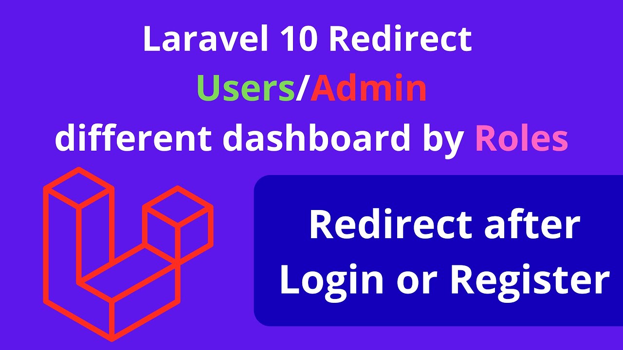 Laravel 10 Redirect Admin and User to different dashboard Route or redirect to the same. #laravel