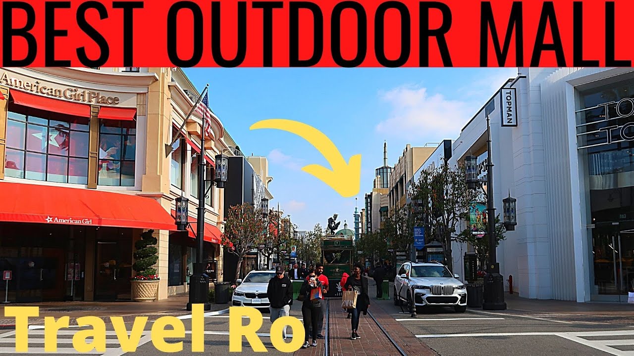 THE GROVE MALL LOS ANGELES CALIFORNIA | BEST OUTDOOR SHOPPING MALL LA.🛍