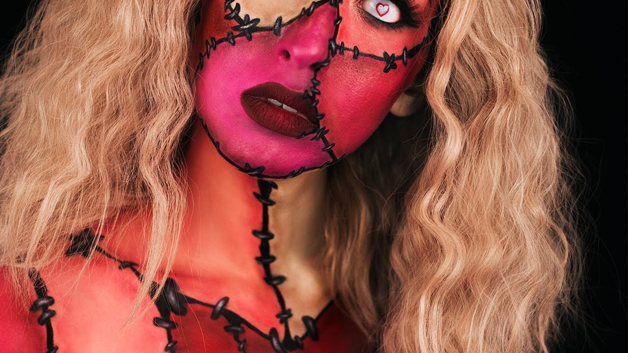 Be Mine, Frankentine / Valentine's Day Body Paint Makeup Tutorial