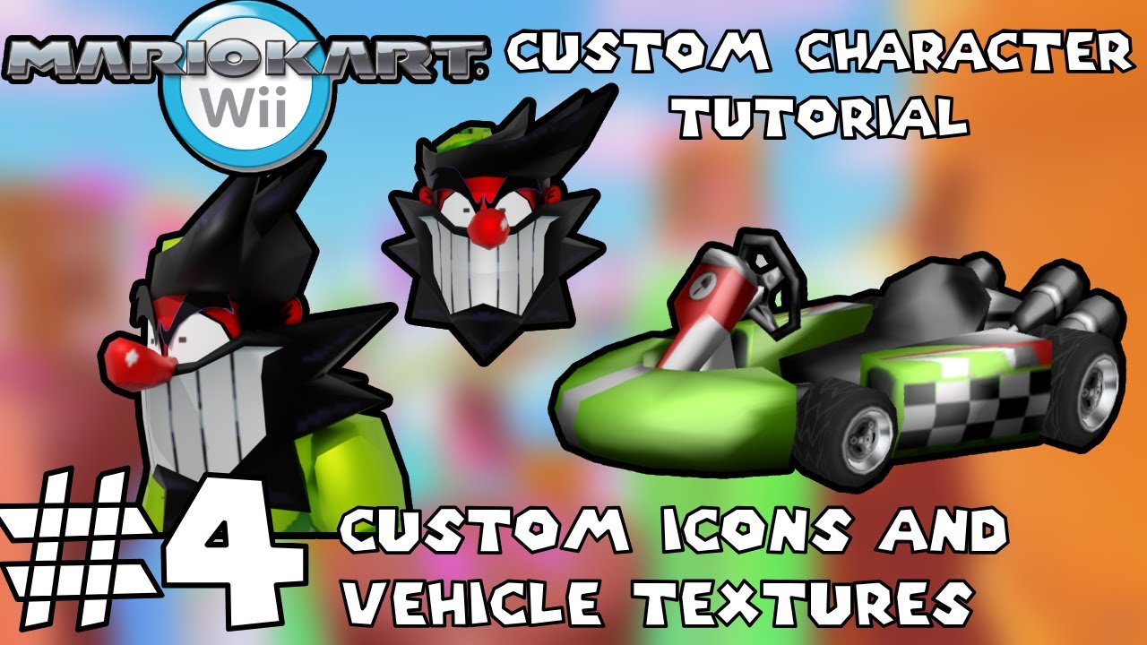 Mario Kart Wii Custom Character Tutorial #4: Icons and Vehicle Textures