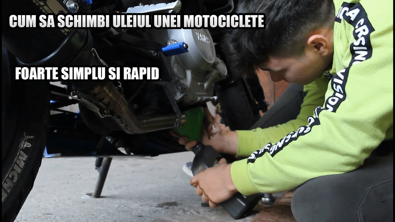 Tutorial |  Cum sa schimbi uleiul unei motociclete (Yamaha yzf-r125) 4T