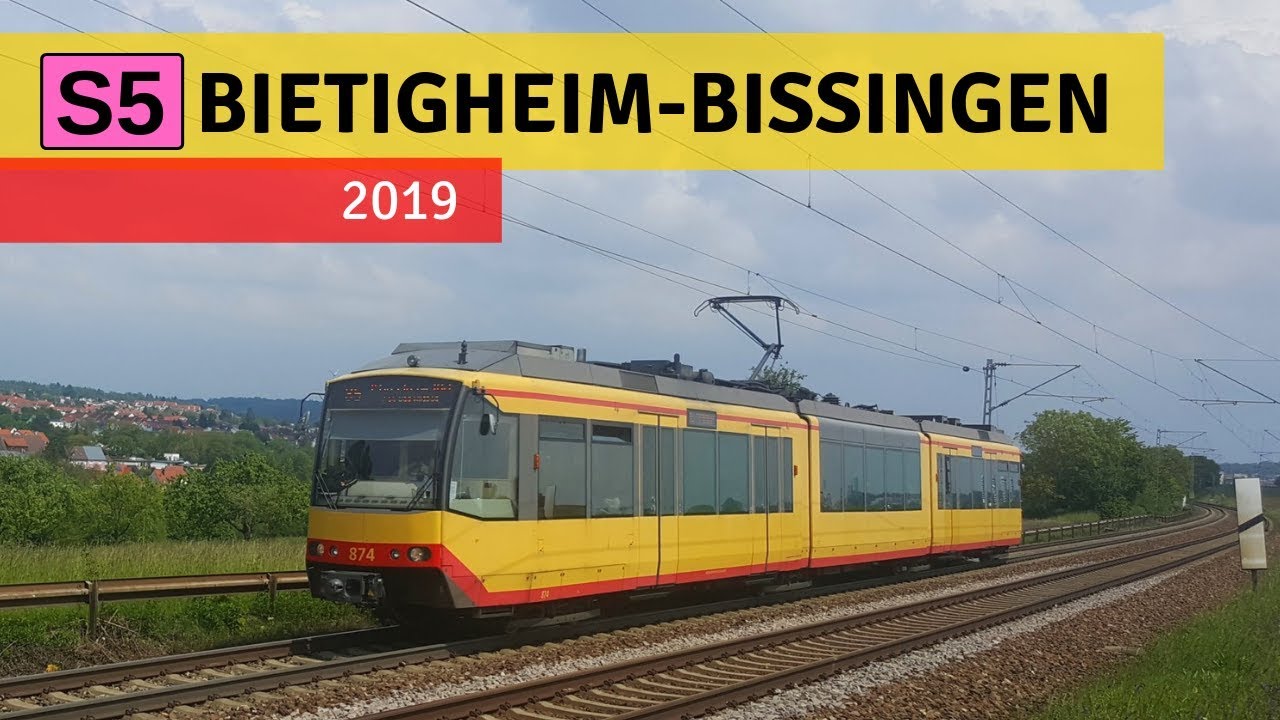 Ende nach 20 Jahren: Die Karlsruher Stadtbahnlinie S5 nach Bietigheim-Bissingen (2019)