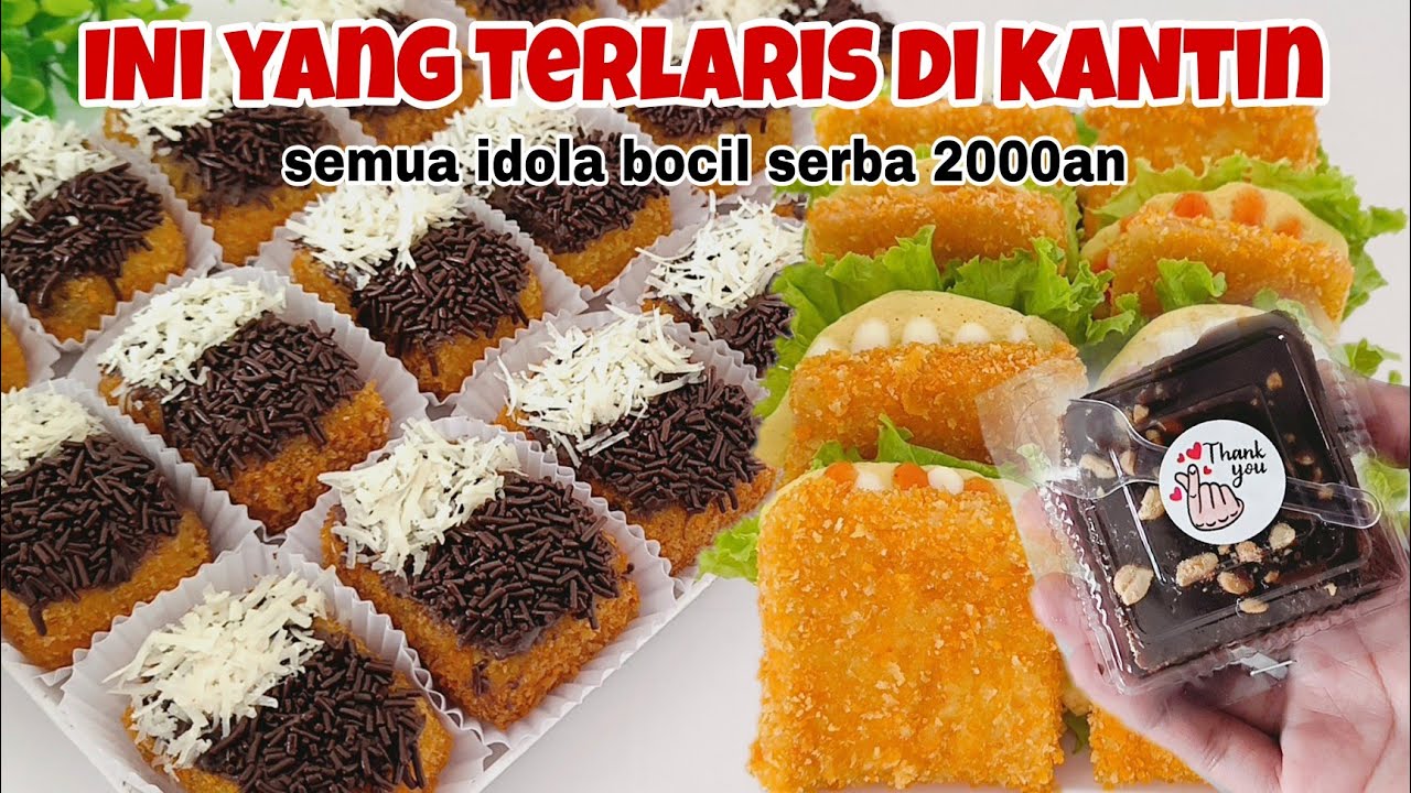 JAJANAN KEKINIAN SERBA 2000AN PALING TERLARIS  JUALAN DI KANTIN SEKOLAH JADI IDOLA BOCIL