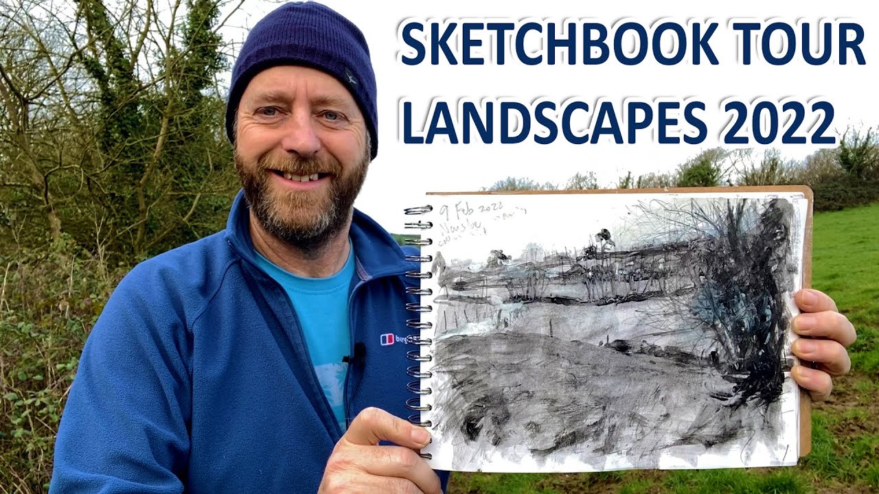 Landscape Sketchbook Tour (#16, 2022) ✶ A4 Seawhite Sketchbook