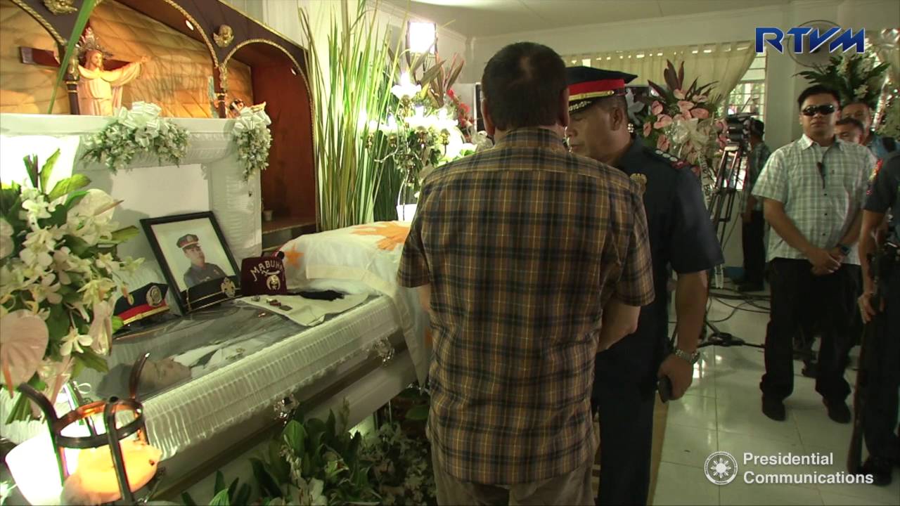 Visit to the Wake of S/Insp. Mark Gil Garcia 8/24/2016