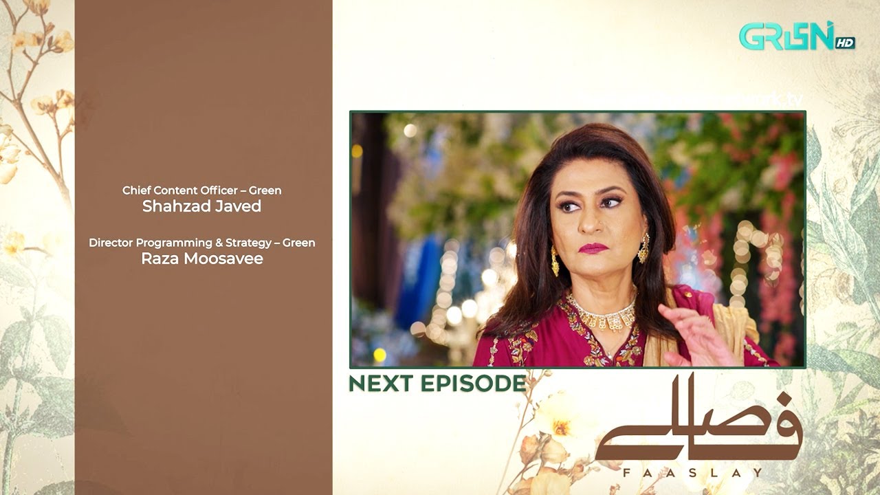 Faaslay Episode 15 ( Teaser ) 3rd January 2026 | Ali Ansari - Saboor Aly | Green TV Entertainment