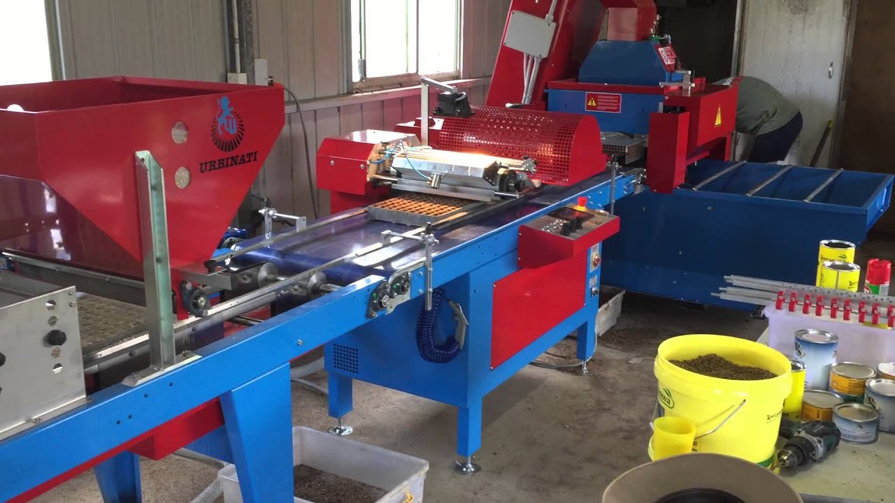 Urbinati Lambda Drum seeding line - Transplant Systems Australia