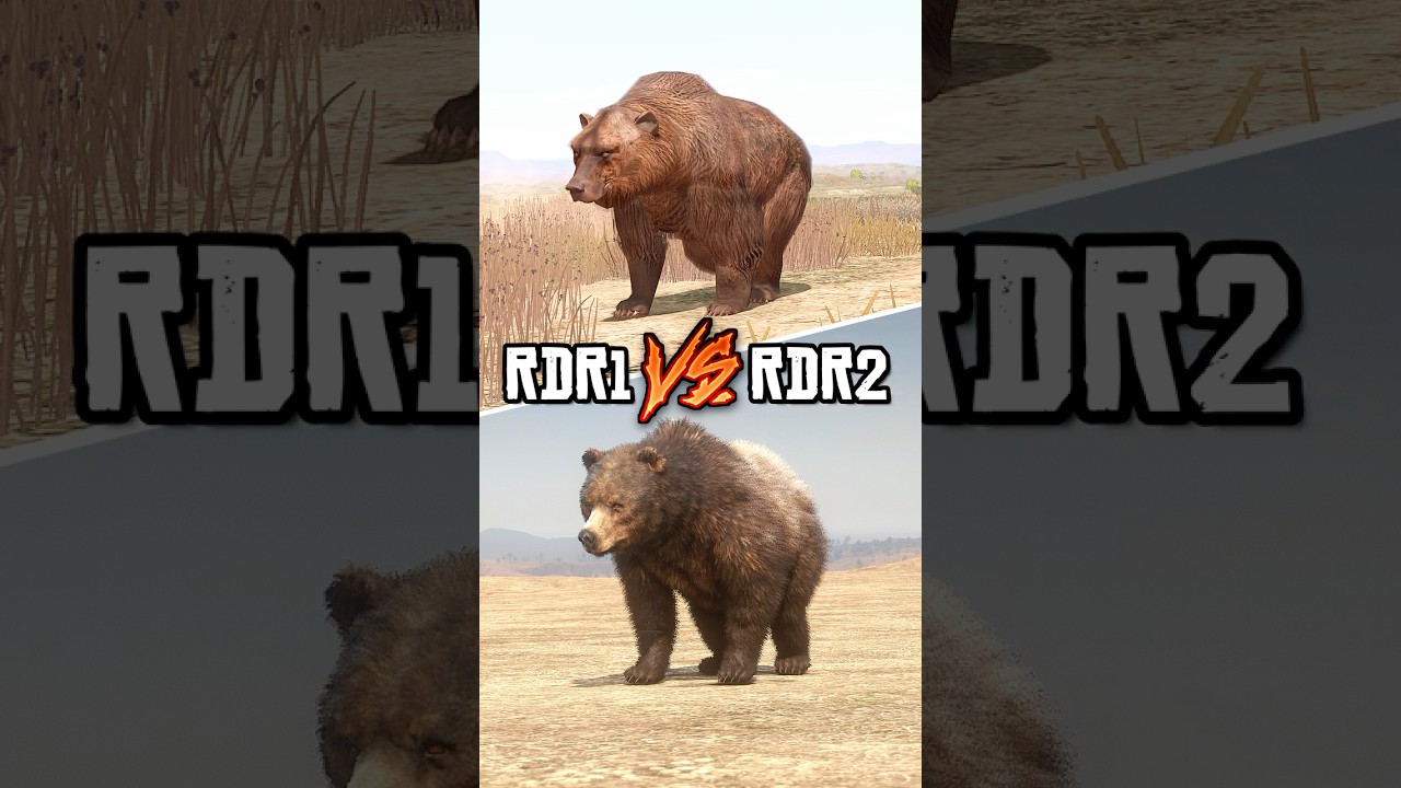 RDR1 VS RDR2 - Animal Comparison PT. 2 #rdr2 #gaming #shorts #comparison #reddeadredemption2