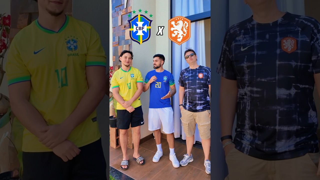 JOGADORES BRASIL X HOLANDA - Entrevistei os Holandeses e olha o que escolheram 🤯