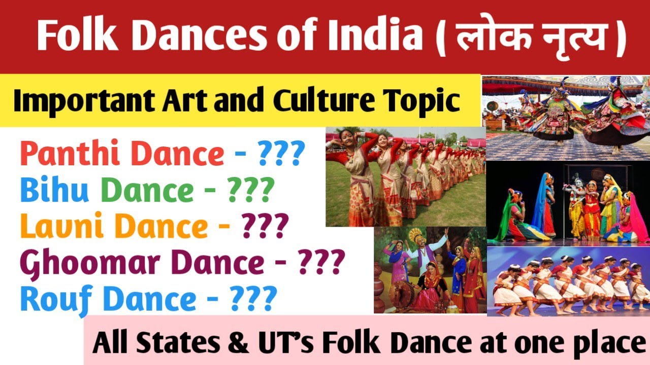 Folk Dance of India | लोक नृत्य | Static GK | Art and Culture