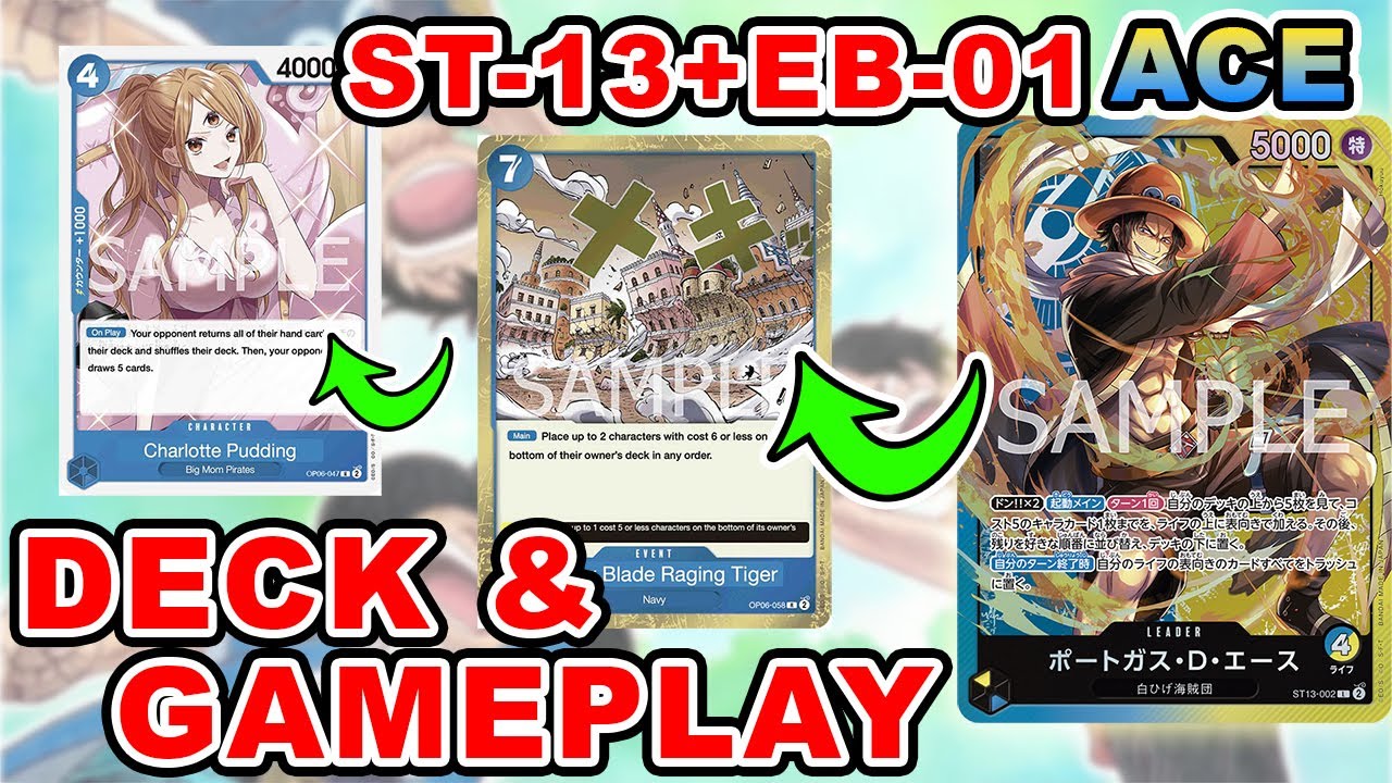[ST13+EB01] BLUE FLAME | UY Ace Deck Breakdown & GAMEPLAY! | One Piece Card Game
