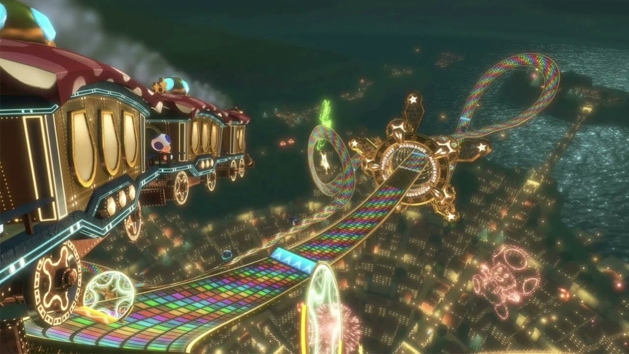 N64 Rainbow Road - Mario Kart 8 (slowed + reverb)