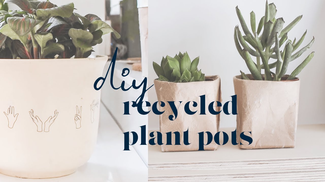 DIY plant pots from recycled materials | Easy indoor planter ideas | aboderie