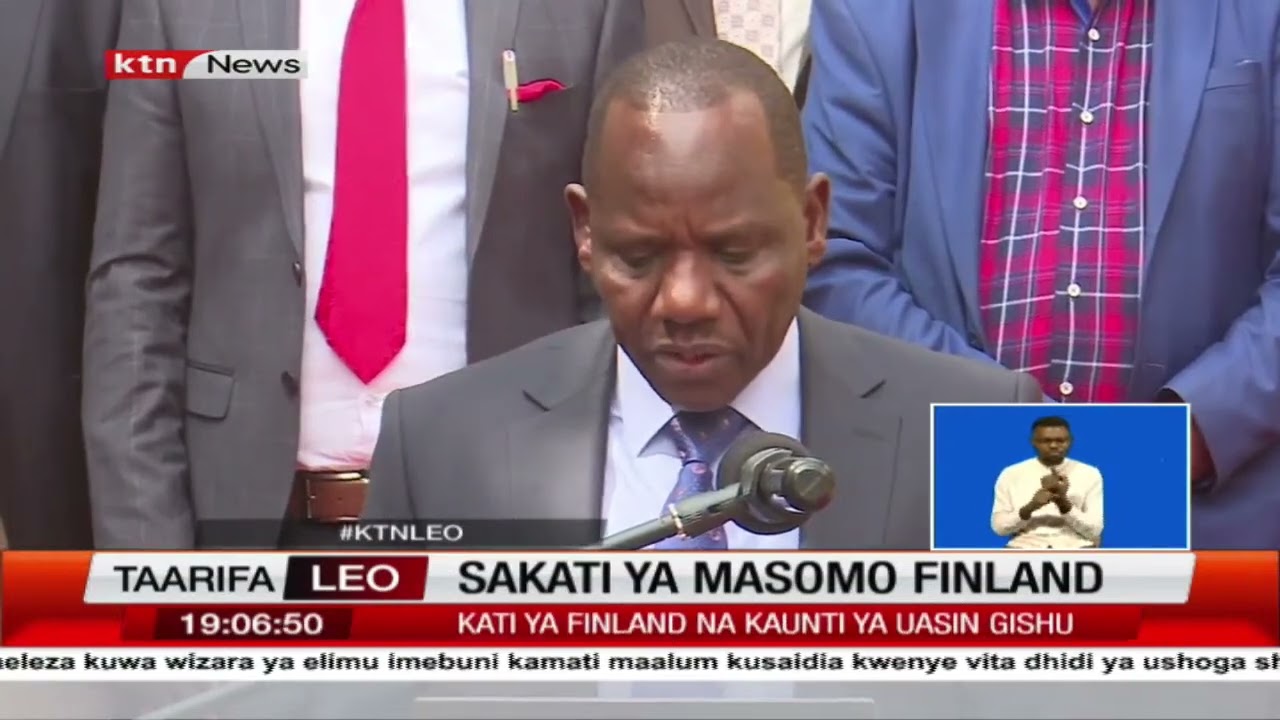 Gavana wa Uasin Gishu Jonathan Bii awasimamisha kazi waliohusishwa na sakati ya masomo Finland