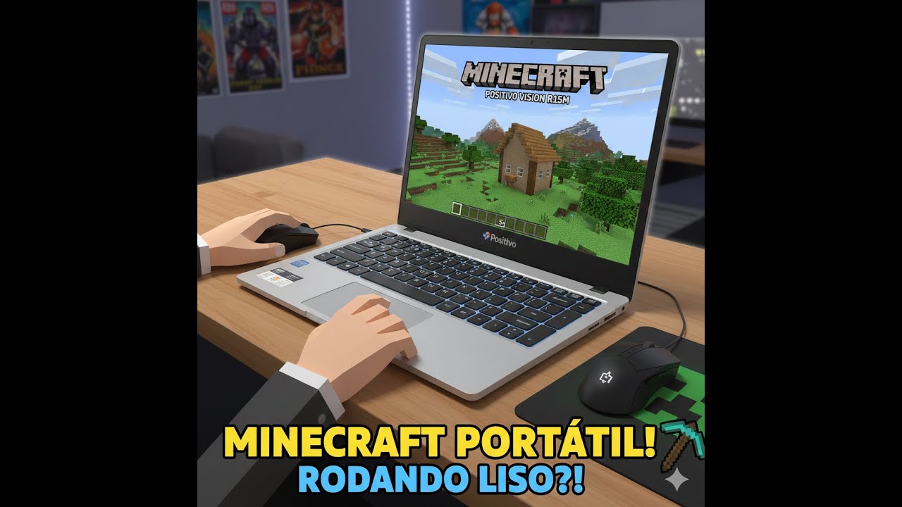 NOTEBOOK POSITIVO VISION R15M TESTE MINECRAFT