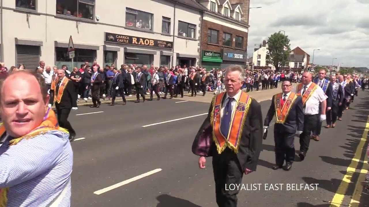 The Royal Landing of King William, Parade  Carrickfergus 2022