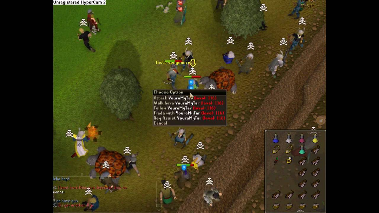 [Runescape] Bounty Hunter - [Target fight 2]  Level 100 vs Level 116 ~ iSonyLegend   smd oO ~