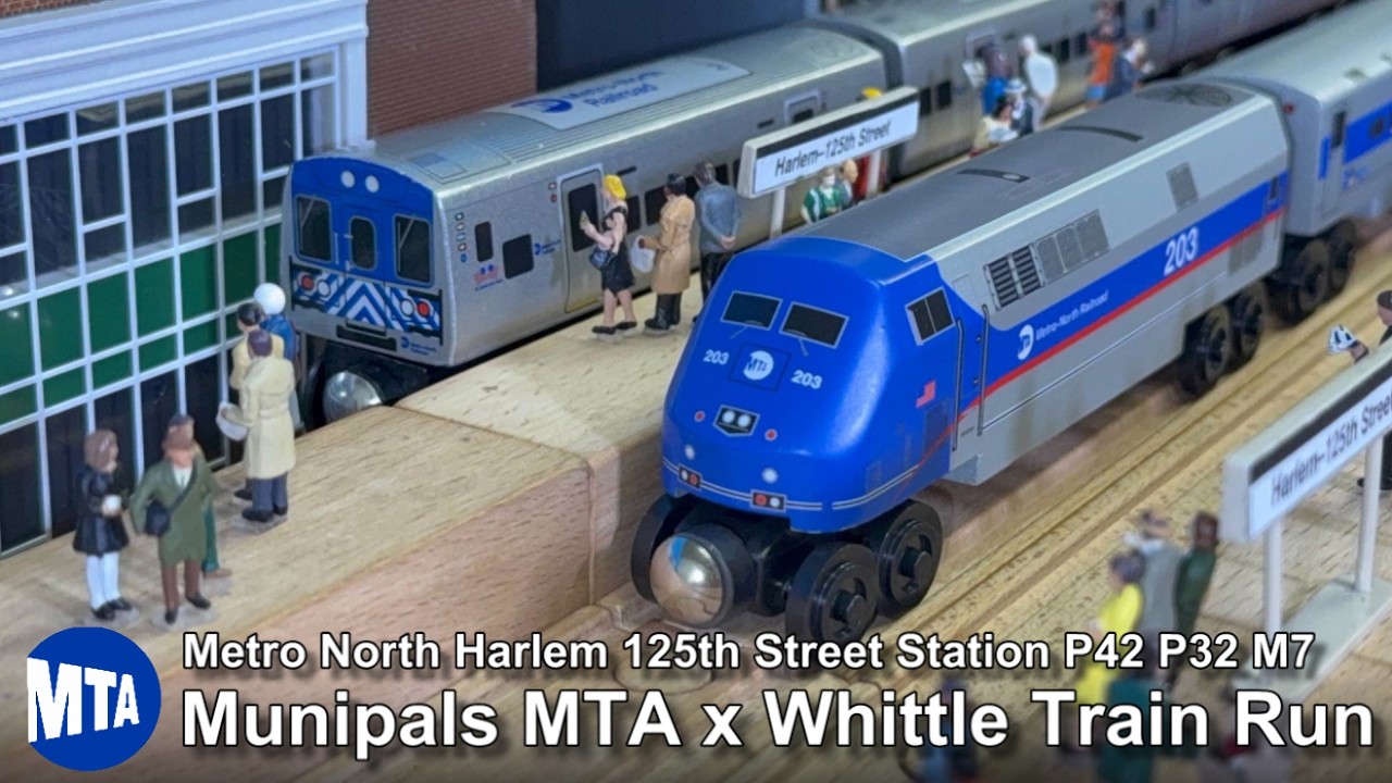 Муниципальные железнодорожные линии MTA Metro North M7 Whittle Shortline P32 Harlem 125th Street ...