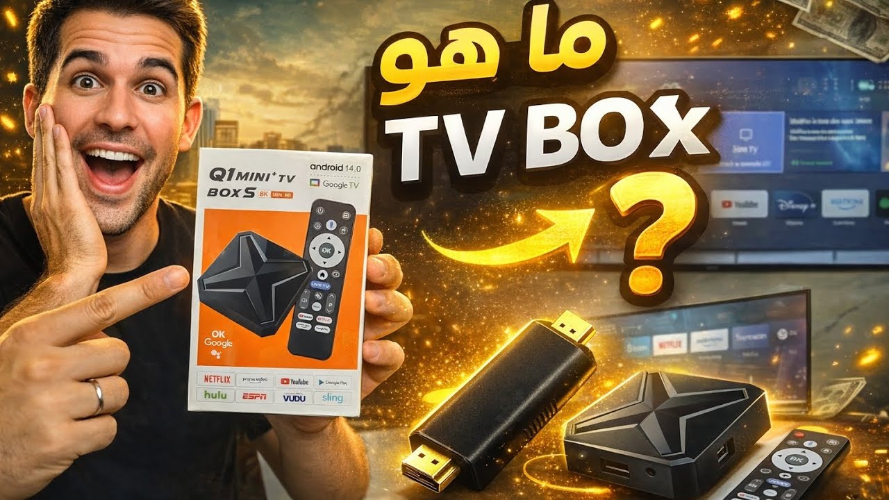 شرح لعمل جهاز dongle او tv box و كيف تتحول من تلفاز عادي الى تلفاز ذكي #trending 