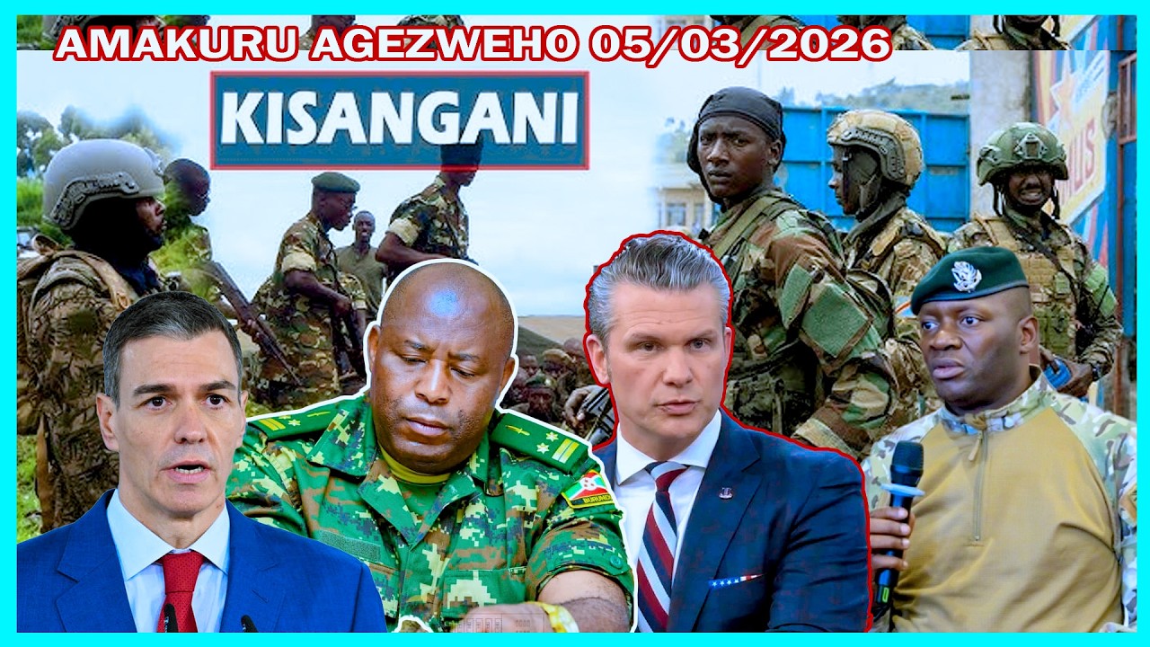 AMAKURU: M23 YEMEJE KO YOHEREJE ABAKOMANDO i KISANGANI | ESPAGNE YAMAGANYE IBITERO BYA AMERIKA