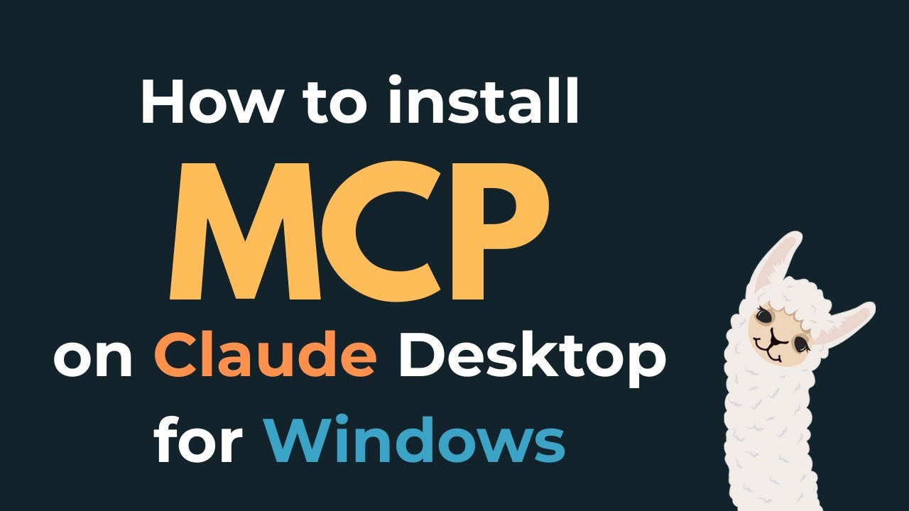 How to install MCP server for Claude Desktop(Windows)
