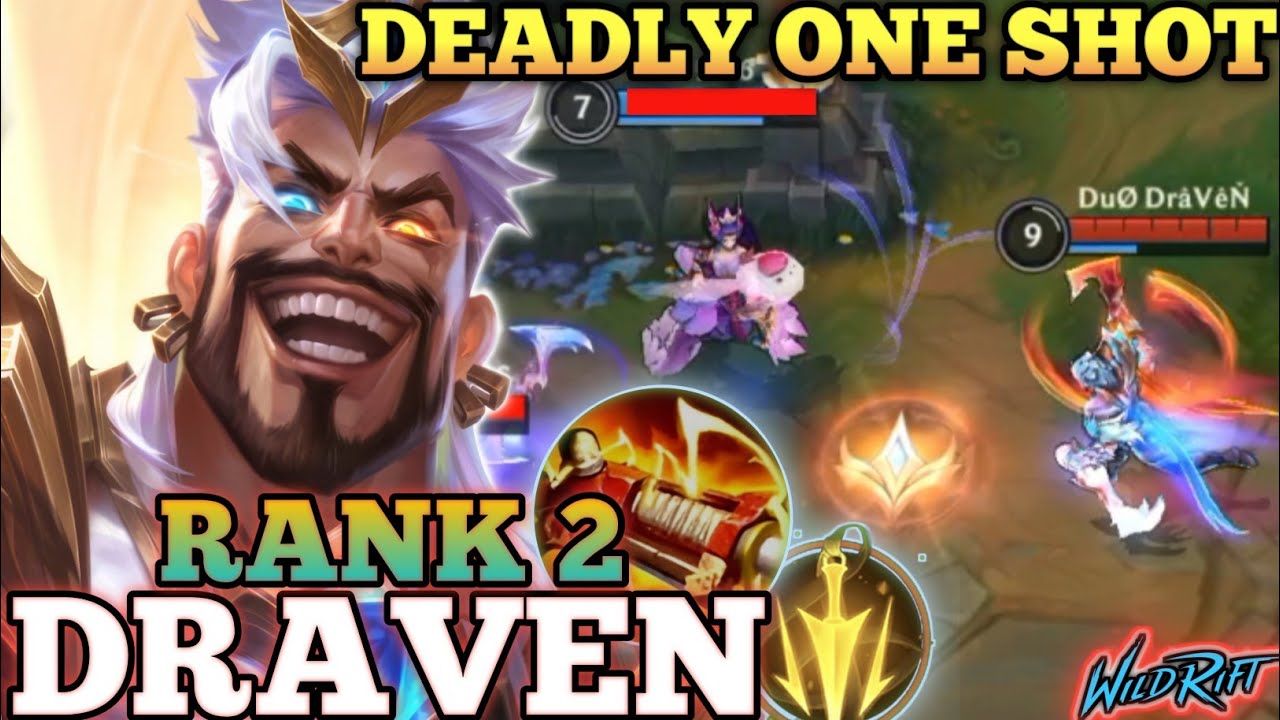 DRAVEN ONE SHOT DELETE! LATE GAME KILLER MVP PLAY - TOP 2 GLOBAL DRAVEN BY DuØ DrâVêŇ - WILD RIFT