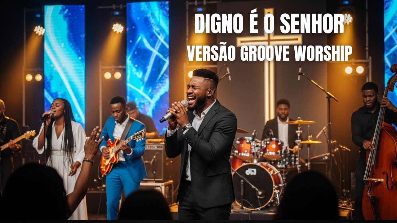 Digno é o Senhor ❤️🎶 🎤 | Versão Groove Worship | Adoração Cristã