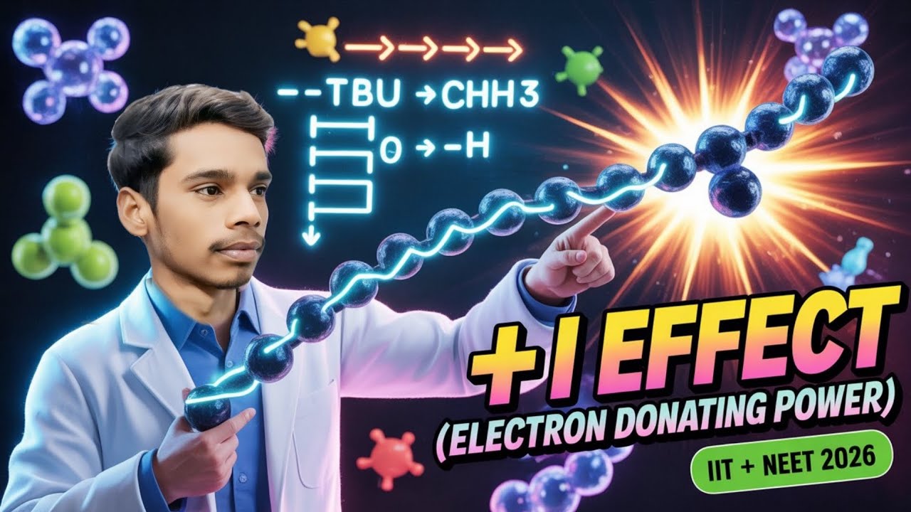 Positive inductive effect (+i effect) GOC #chemistry #neet #iit #viral 