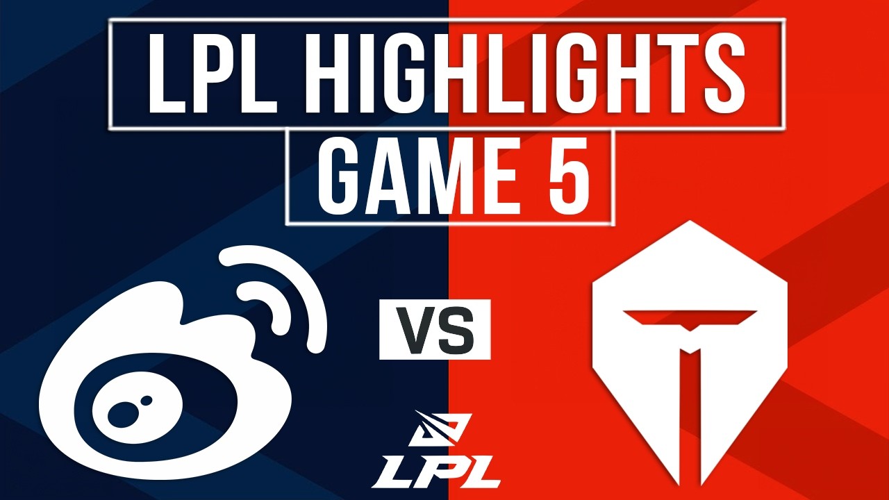 WBG vs TES Highlights Game 5 | LPL 2026 Playoffs | Weibo Gaming vs Top Esports