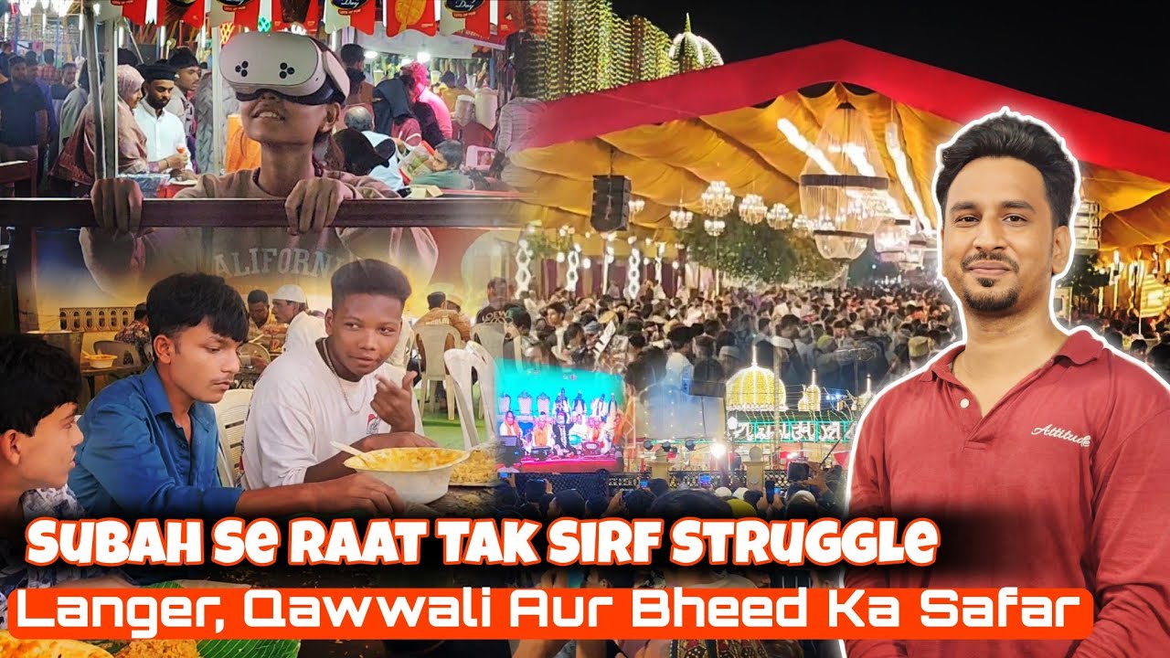 Musafir Khane Ki Struggle, Langer Mein Lambi Line, Har Jagah Bheed 😵 | Baba Taj Urs 2025 – Ep 11