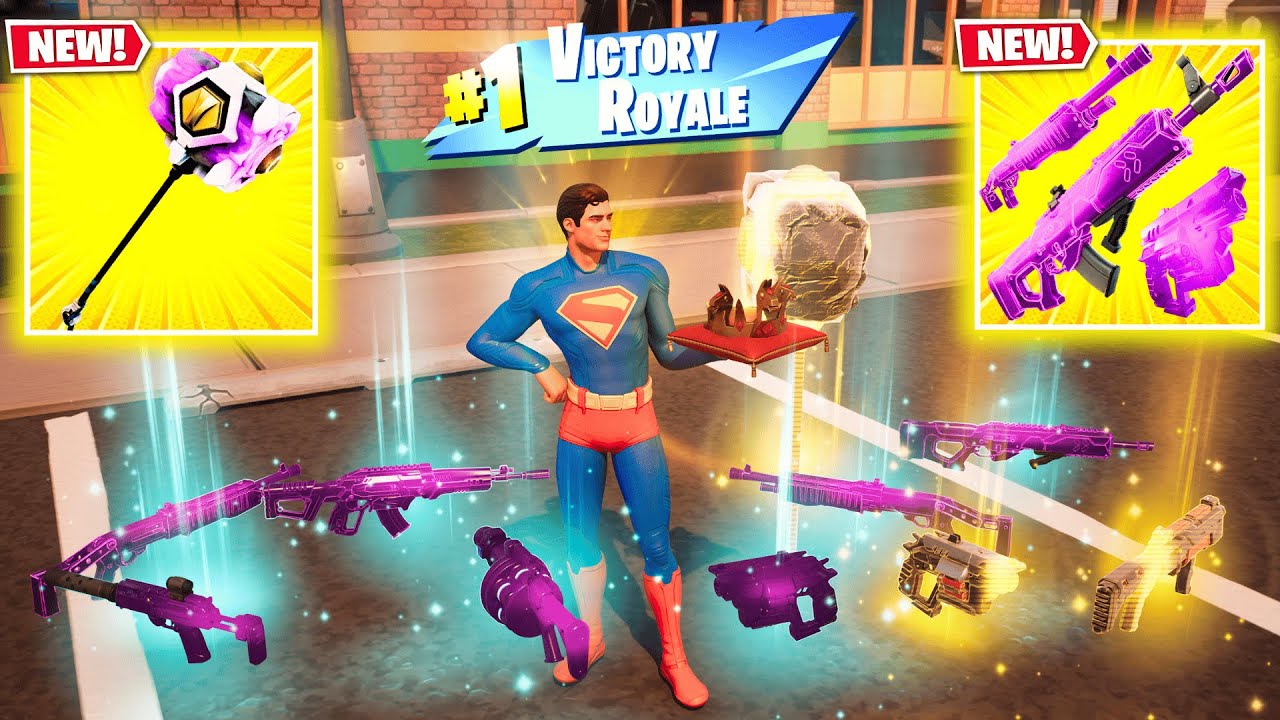 SUPERMAN + SHOCKWAVE HAMMER vs NEW MEDALLIONS & MYTHICS CHALLENGE (Fortnite Chapter 6 Season 4)